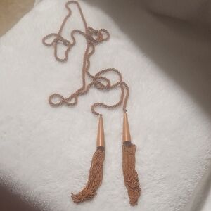 Kendra Scott Copper Tassel Necklace With Box